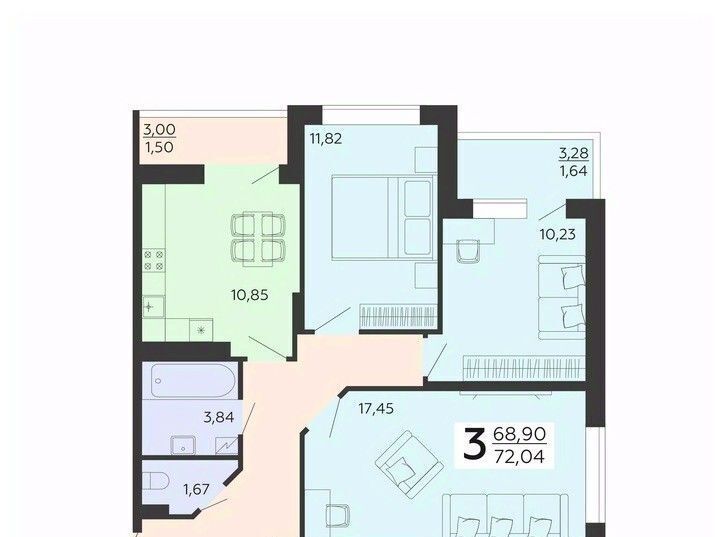 квартира г Воронеж р-н Коминтерновский ул Независимости 78бк/2 фото 1