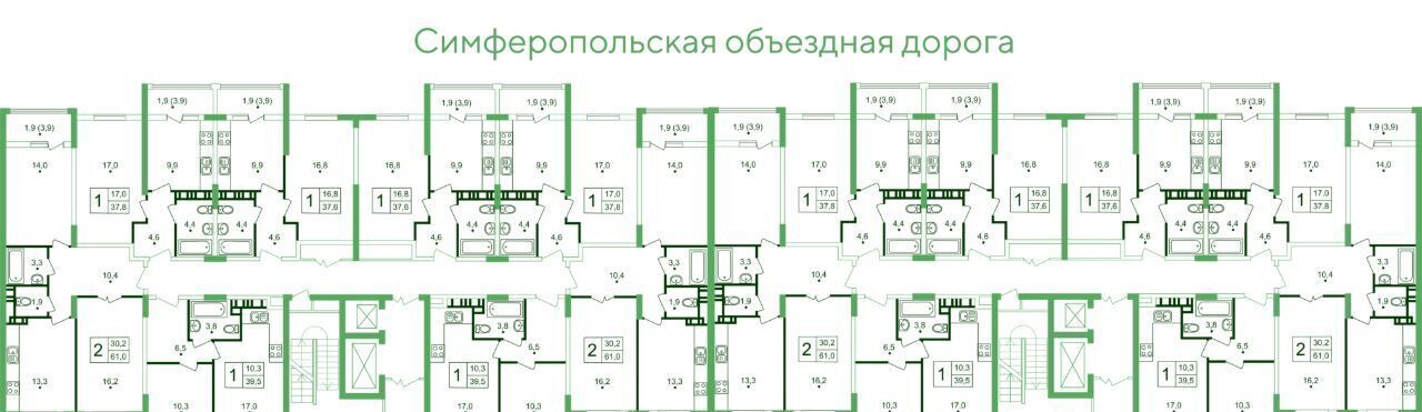 квартира р-н Симферопольский с Мирное микрорайон «Жигулина роща» Мраморный кв-л фото 2