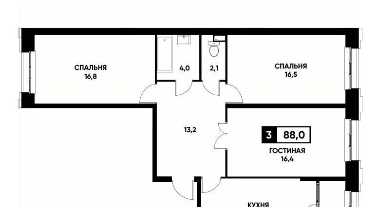 квартира г Ставрополь р-н Промышленный ул Николая Голодникова 9к/1 фото 1