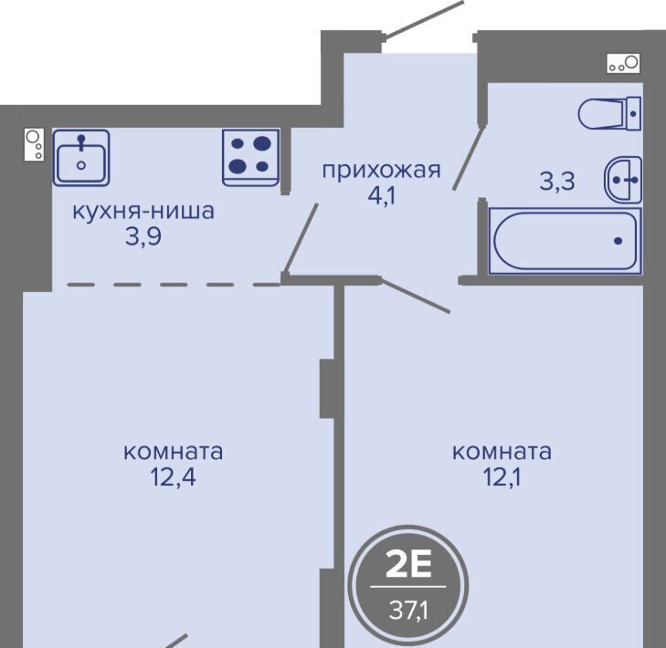 квартира г Пермь р-н Индустриальный ш Космонавтов 309ак/1 фото 1