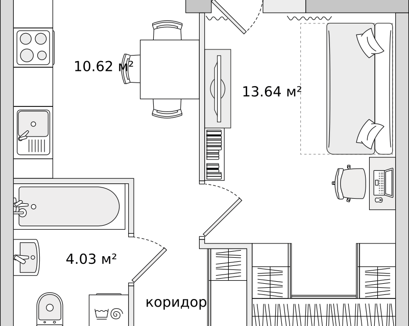 квартира р-н Всеволожский п Бугры ул Тихая 7/4 фото 1