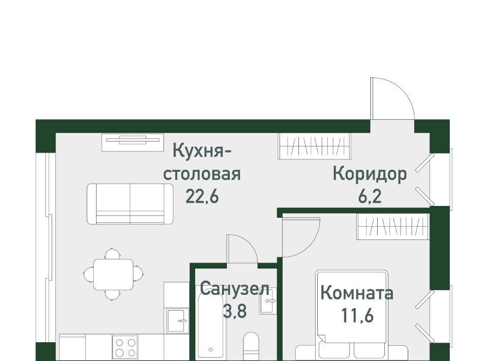 квартира п Западный р-н мкр Привилегия ул Кременкульская 15 Кременкульское с/пос фото 1