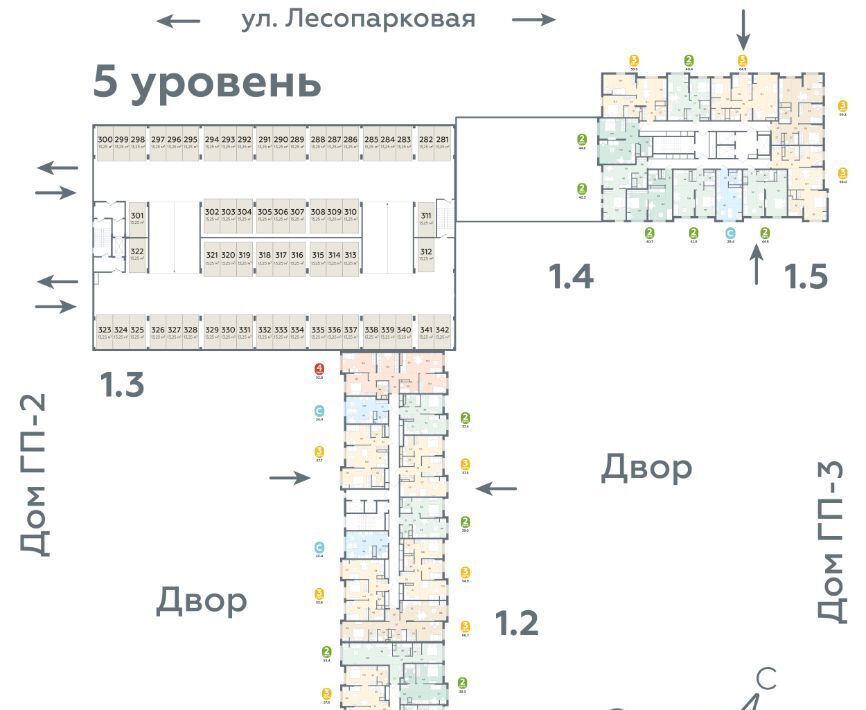 квартира г Тюмень р-н Ленинский ул Лесопарковая 22 фото 2