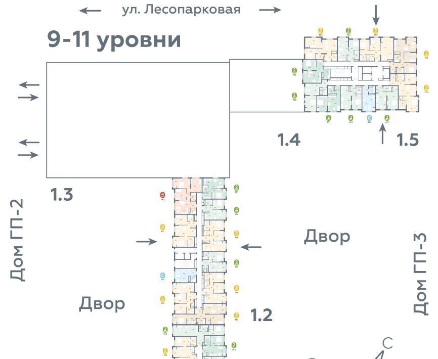 квартира г Тюмень р-н Ленинский ул Лесопарковая 22 фото 2