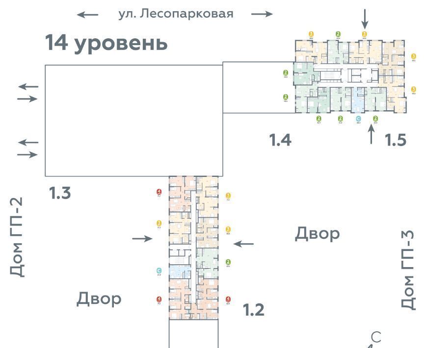 квартира г Тюмень р-н Ленинский ул Лесопарковая 22 фото 2