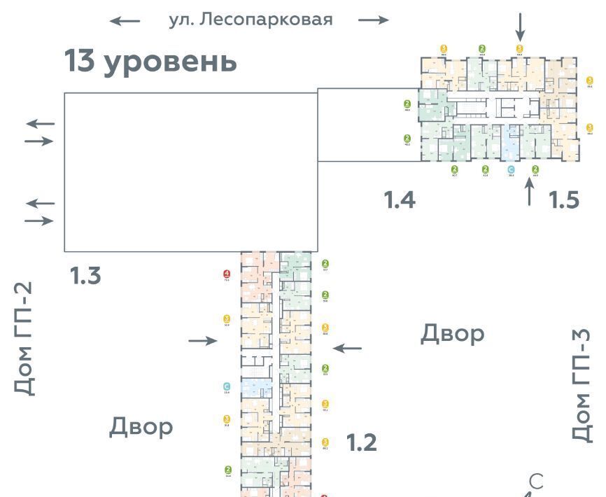 квартира г Тюмень р-н Ленинский ул Лесопарковая 22 фото 2