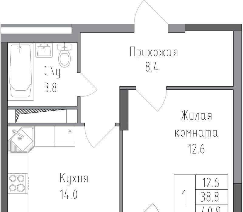 квартира г Липецк р-н Правобережный ул Тельмана 120 фото 1