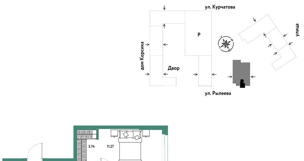 квартира г Тюмень р-н Калининский ул Краснооктябрьская 10к/2 фото 1