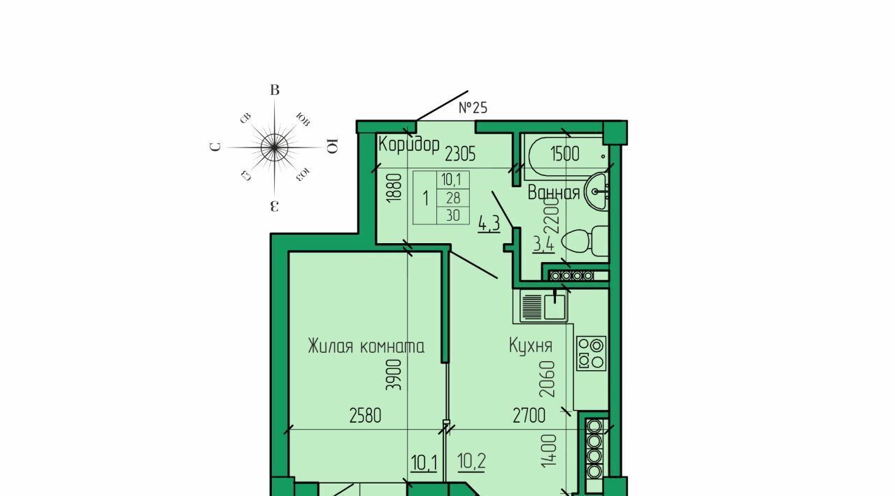 квартира г Ессентуки ЖК «Кленовая роща» фото 1