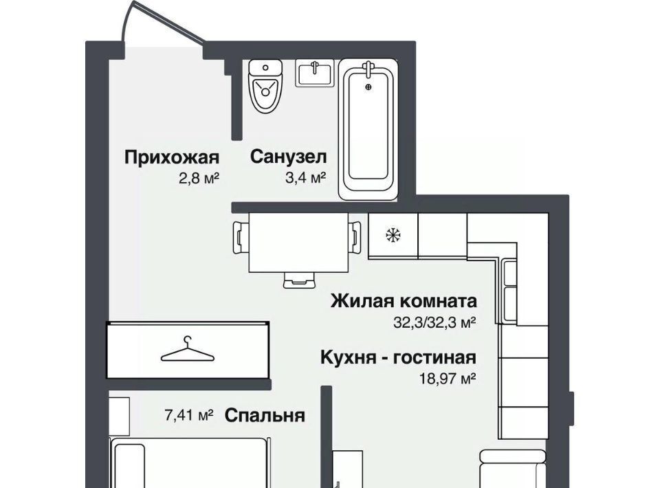 квартира р-н Новосибирский с Каменка ул Полевая Каменский сельсовет, Золотая Нива фото 1