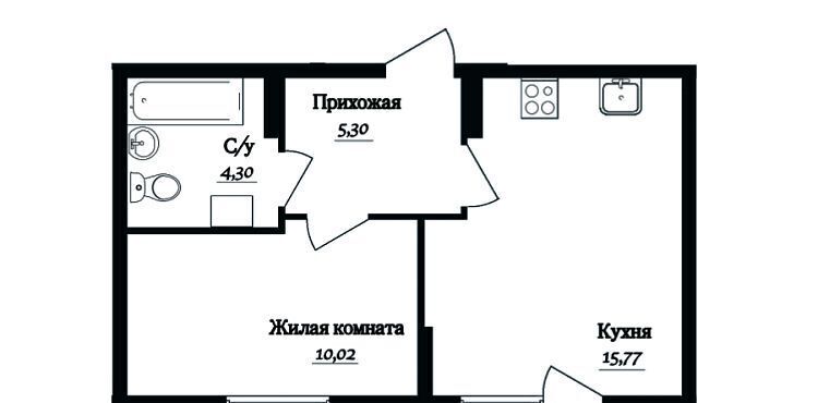 квартира г Череповец р-н Зашекснинский 107-й мкр, Грин Вилль жилой комплекс фото 1
