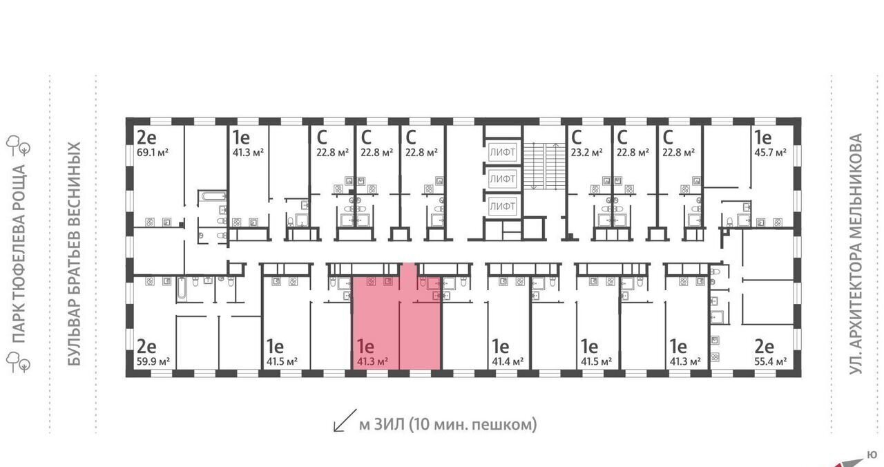 квартира г Москва метро ЗИЛ ул Автозаводская 23/2 фото 2