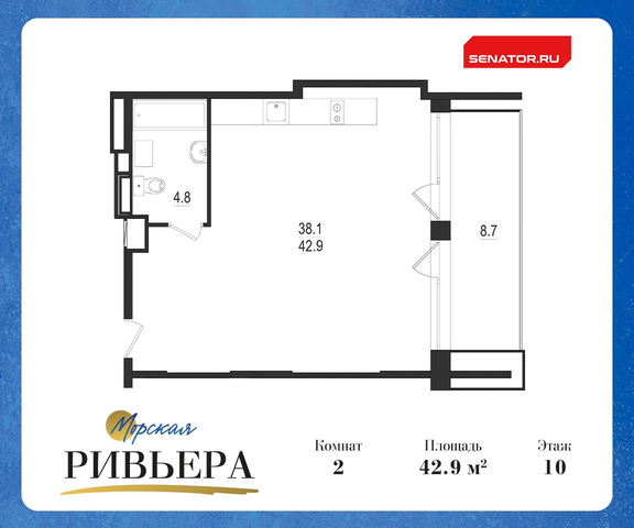 квартира дом 570л р-н Курортный фото