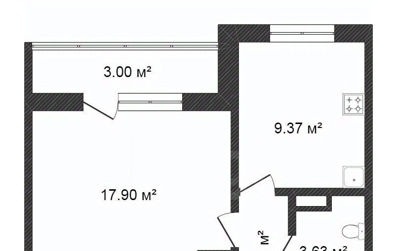 квартира г Тюмень р-н Калининский ул Новоселов 107к/1 фото 3