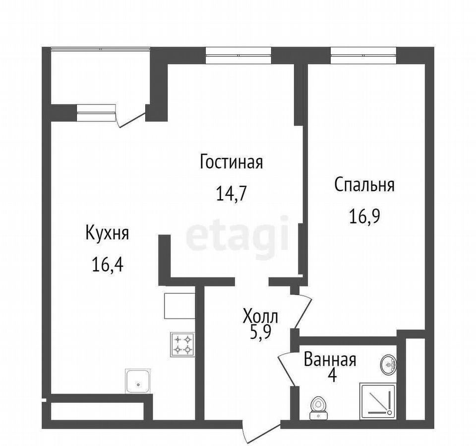 квартира г Ульяновск р-н Ленинский ул Ипподромная 4б микрорайон «Север-1» фото 31