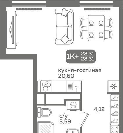 квартира р-н Калининский ул Вадима Бованенко 12 фото