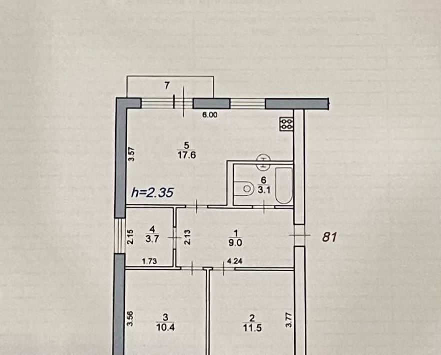 квартира р-н Бологовский г Бологое мкр Заводской 2 фото 14