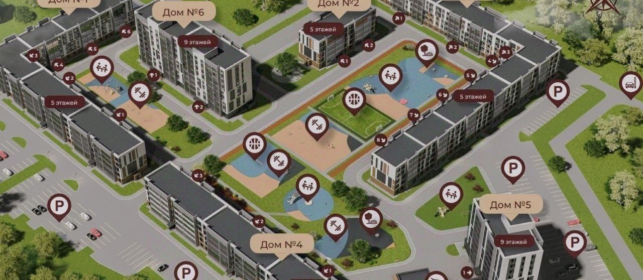 квартира г Казань р-н Кировский Авиастроительная ул Айрата Арсланова 6а фото 6