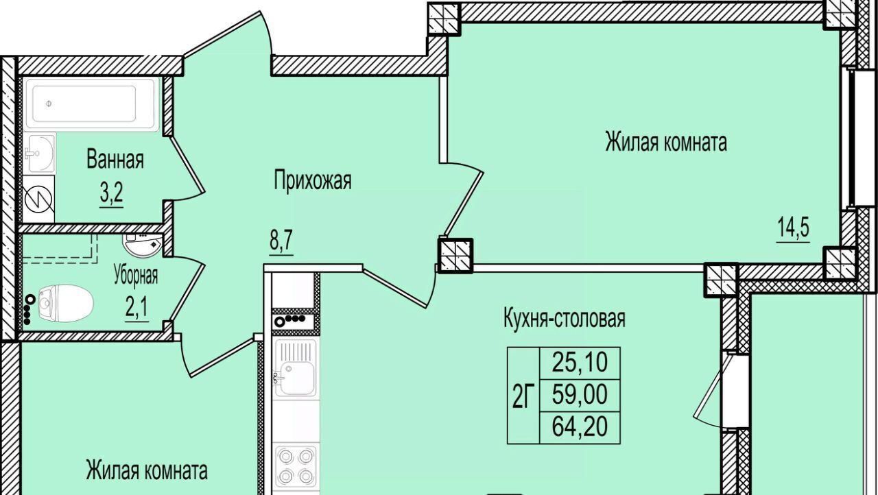 квартира г Псков Крестовский жилой комплекс фото 1