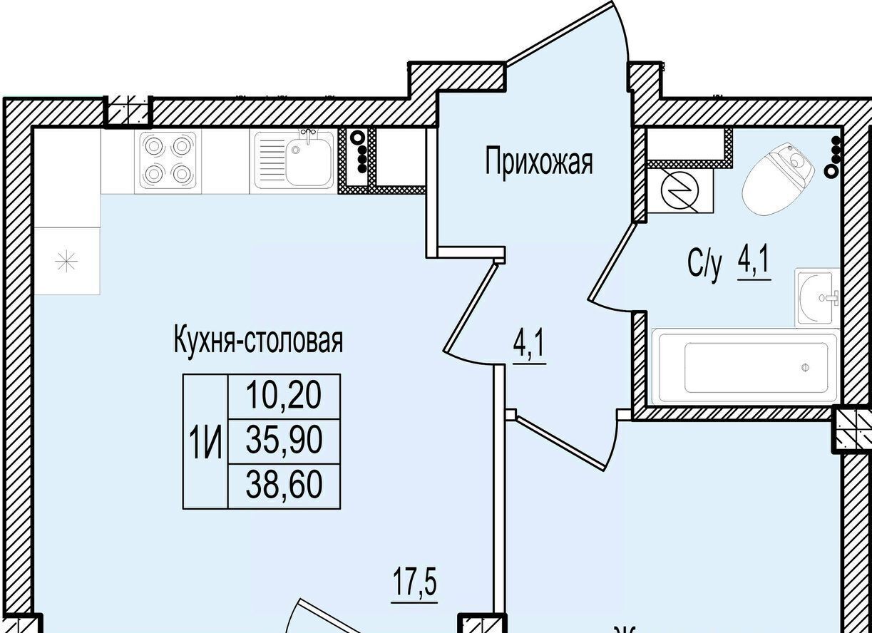 квартира г Псков Крестовский жилой комплекс фото 1