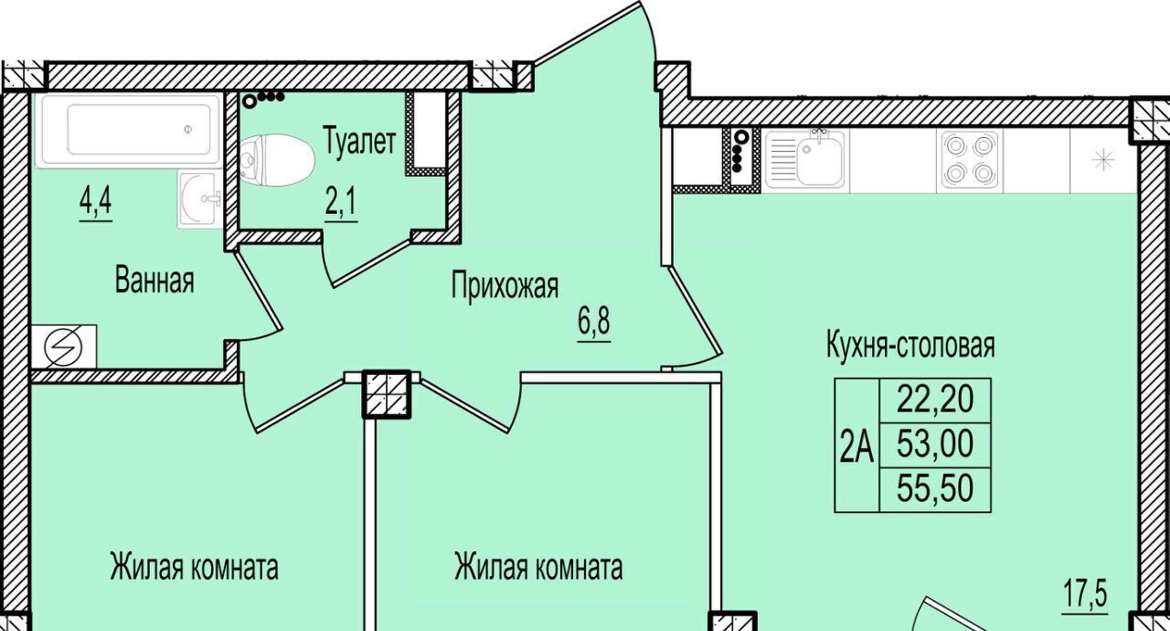 квартира г Псков Крестовский жилой комплекс фото 1