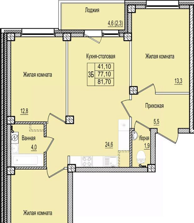 квартира г Псков Крестовский жилой комплекс фото 1