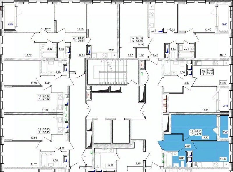 квартира г Кемерово р-н Заводский 15-й микрорайон Южный фото 2