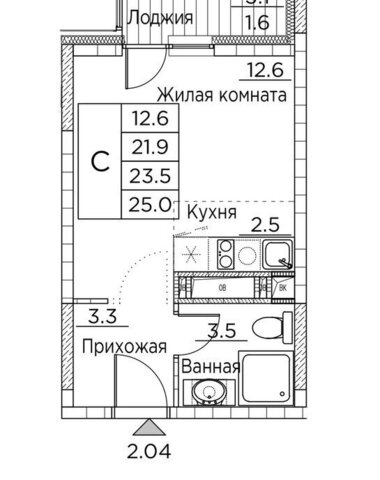 квартира ул Расула Гамзатова 7к/2 фото