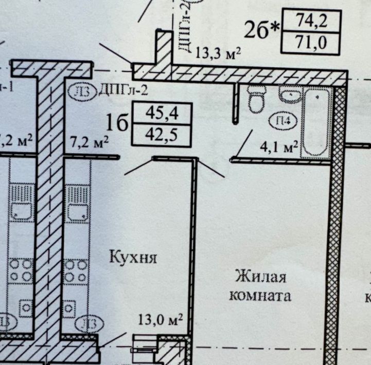 квартира г Тамбов р-н Октябрьский ул З.Космодемьянской 3а фото 2