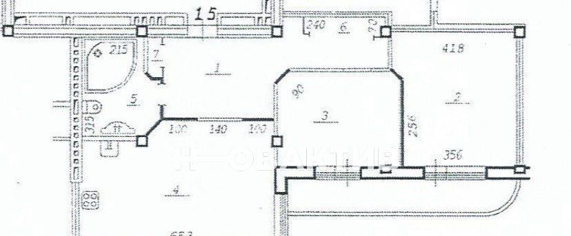 квартира г Новосибирск Заельцовская ул Дуси Ковальчук 252 фото 14