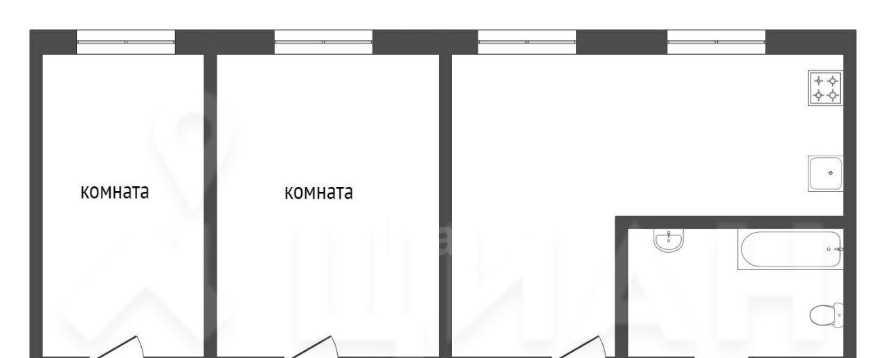 квартира г Новосибирск Золотая Нива ул Панфиловцев 3 фото 2