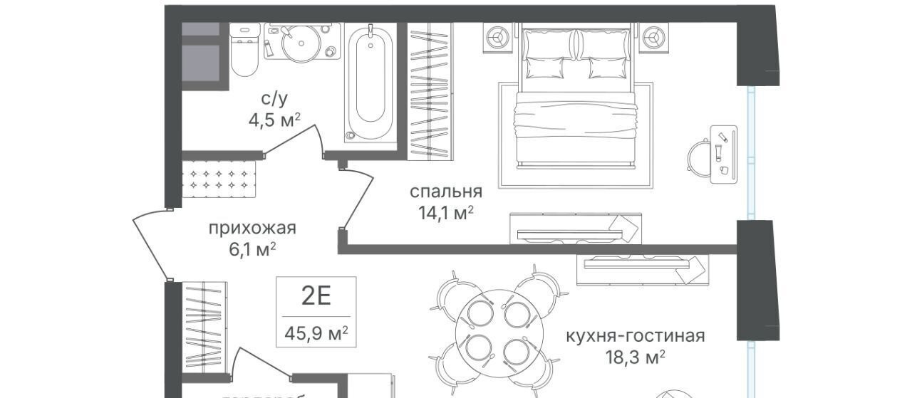 квартира г Москва метро Семеновская ЖК «Семеновский парк» фото 3