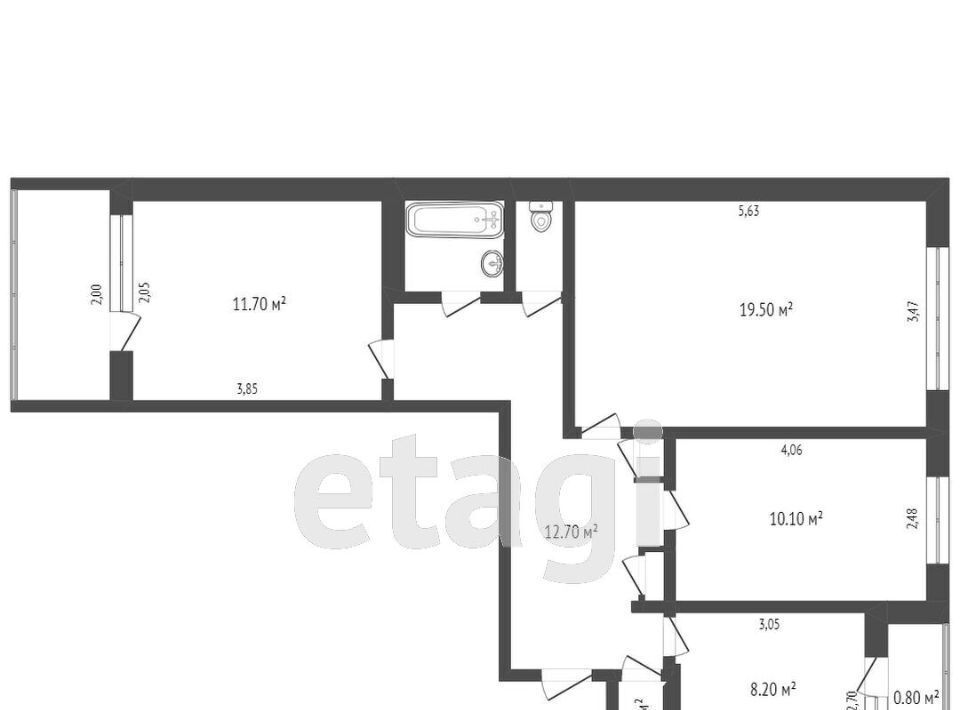 квартира г Тверь р-н Пролетарский б-р Ногина 6к/4 фото 1