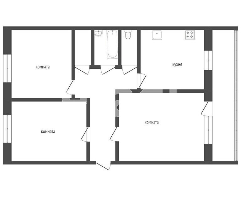 квартира г Курган мкр 4-й жилой район Заозёрный, 31 фото 1