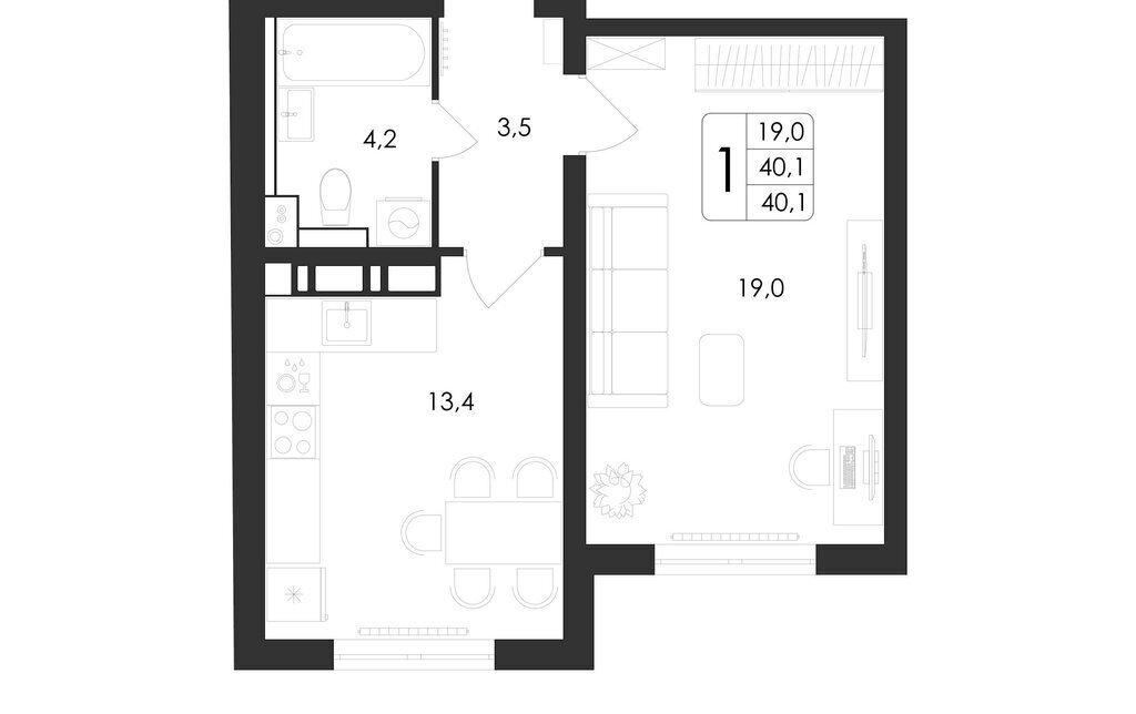квартира г Воронеж ул Шишкова 140б/23 фото 1