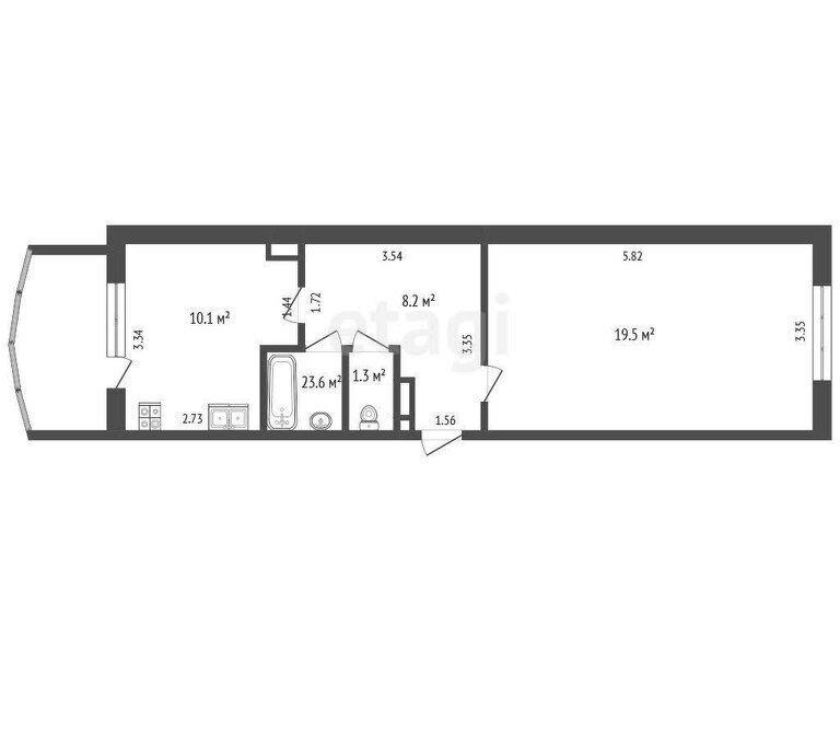 квартира г Якутск ул Можайского 23/2 фото 12