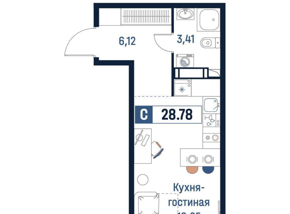 квартира р-н Всеволожский г Мурино Девяткино фото 1