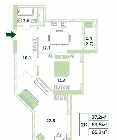 квартира ул Крымской весны 41 фото