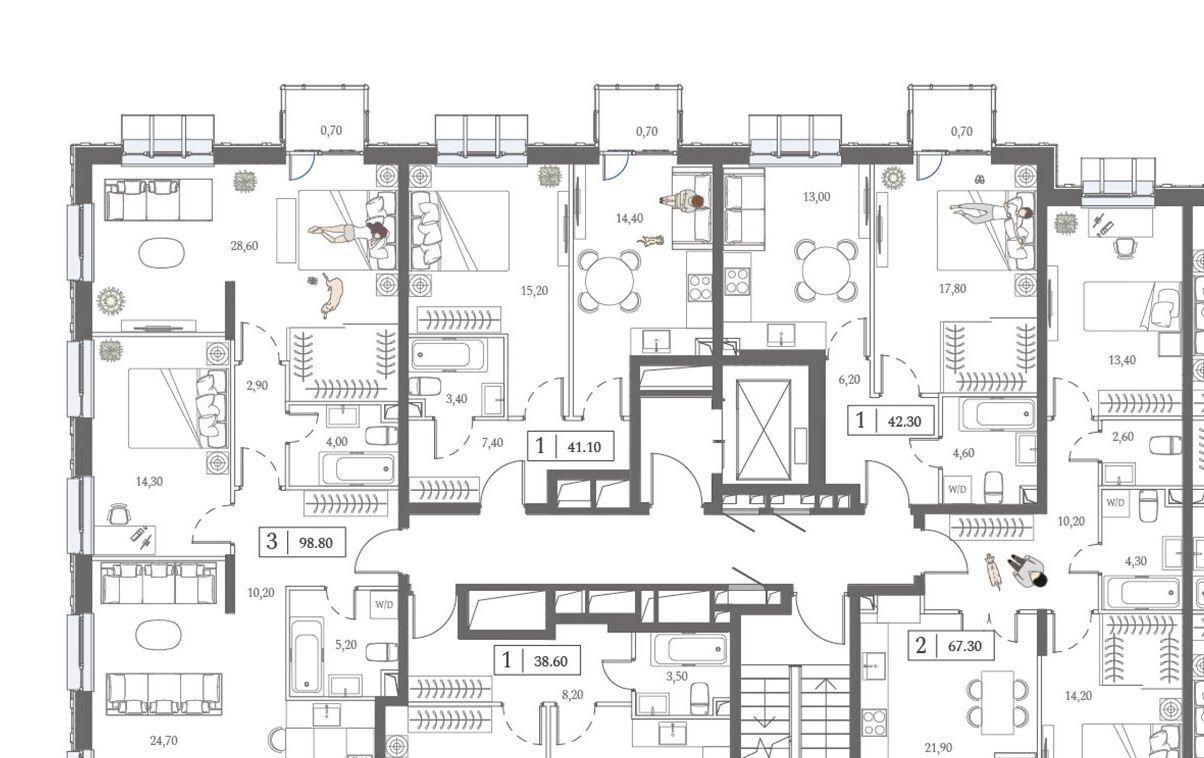 квартира г Москва метро Технопарк пр-кт Андропова 9/1к 3 ЖК «Dream Towers» муниципальный округ Нагатинский Затон фото 1