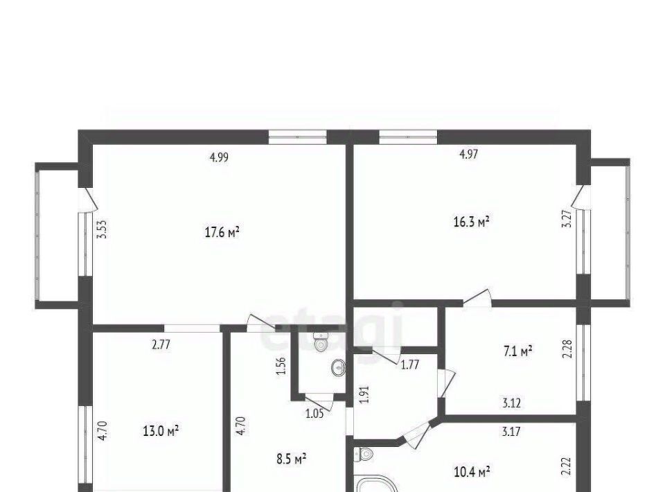 квартира г Сыктывкар ул Кутузова 19 фото 1
