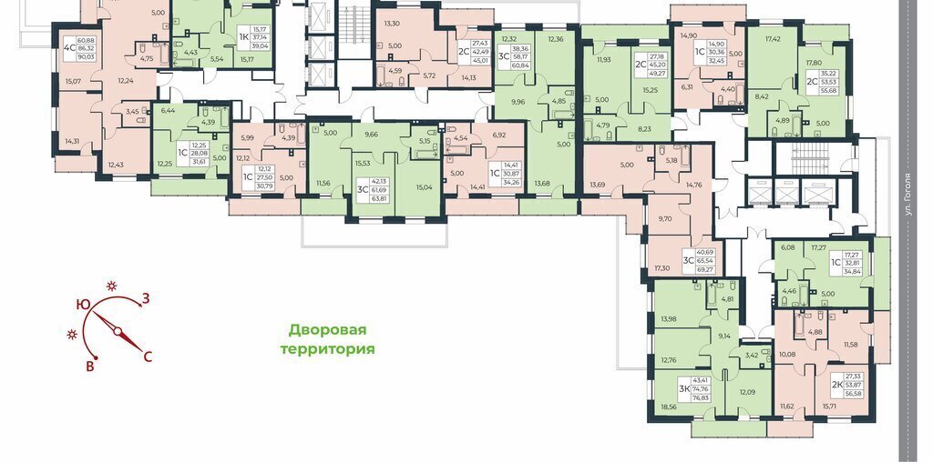 квартира г Новосибирск р-н Дзержинский Берёзовая роща ул Гоголя 222 фото 4