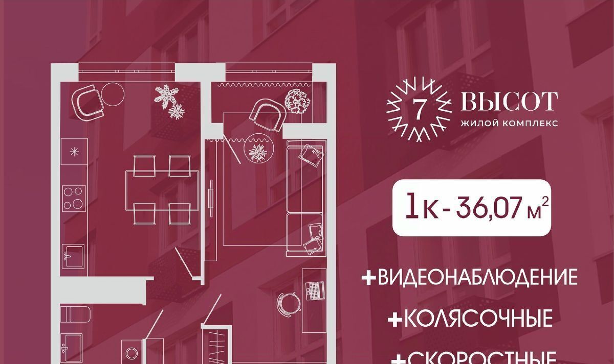 квартира г Кемерово р-н Заводский ул 1-я Линия 24 фото 1