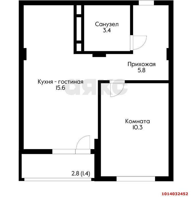 квартира г Краснодар ул Круговая 4/1 фото 1