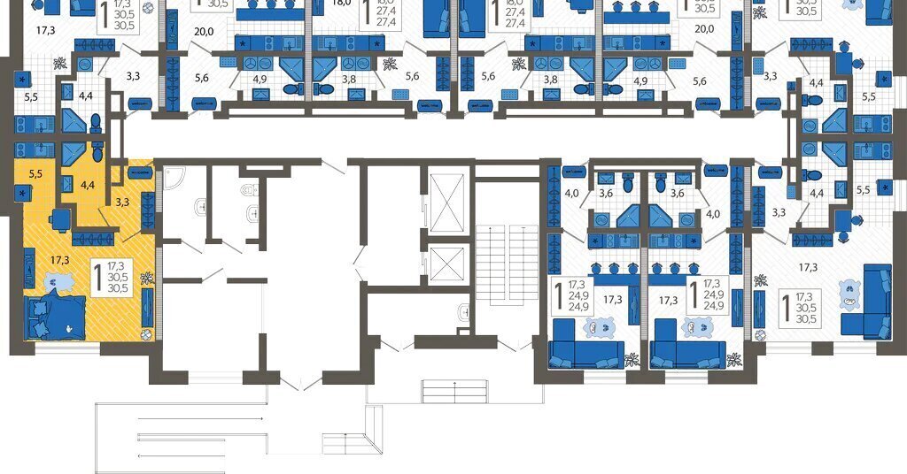 квартира г Сочи ул Искры 88к/10 фото 2