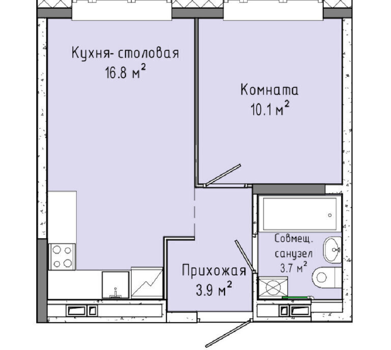 квартира г Ижевск р-н Индустриальный ул Ленина 91/1 ЖК «Скандинавия» фото 1