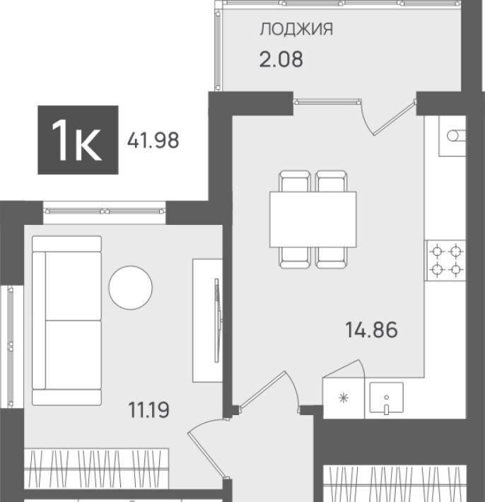 квартира р-н Светлогорский г Светлогорск ЖК «‎Лесная сказка» фото 1