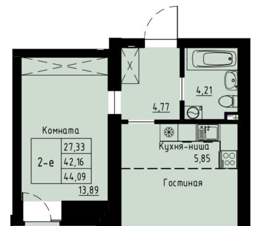 квартира г Красноярск р-н Октябрьский ЖК «Хвоя» фото 1