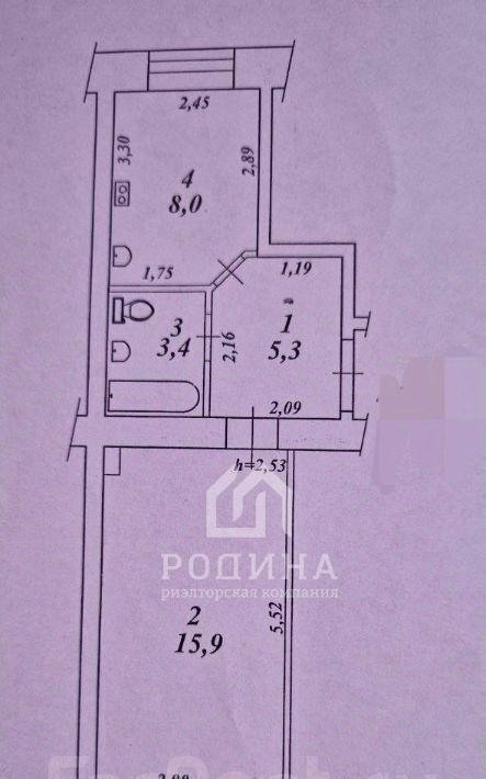 квартира г Комсомольск-на-Амуре Ленинский Округ ул Калинина 35 фото 11