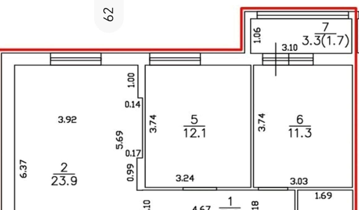 квартира р-н Зеленоградский г Зеленоградск ул Римская 5к/5 фото 2