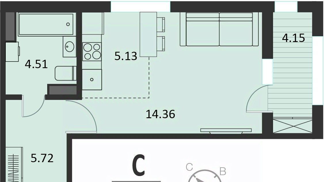 квартира г Курск р-н Центральный ул Хуторская 33 фото 1